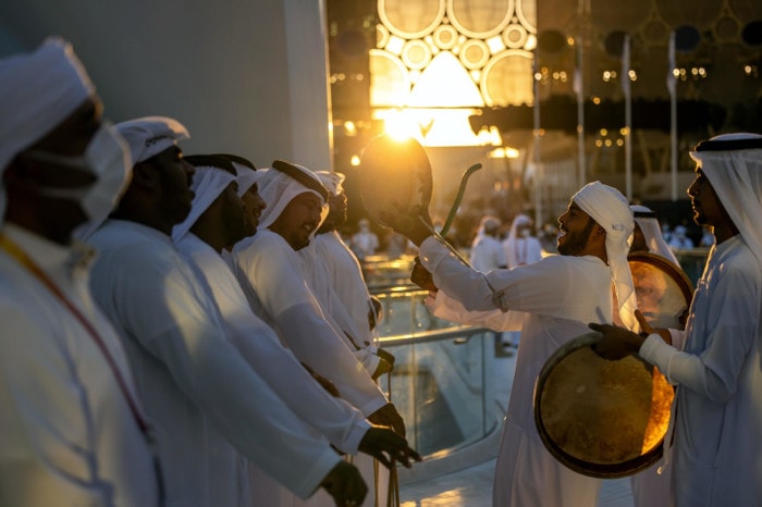 Emirati Performers at the UAE Pavilion