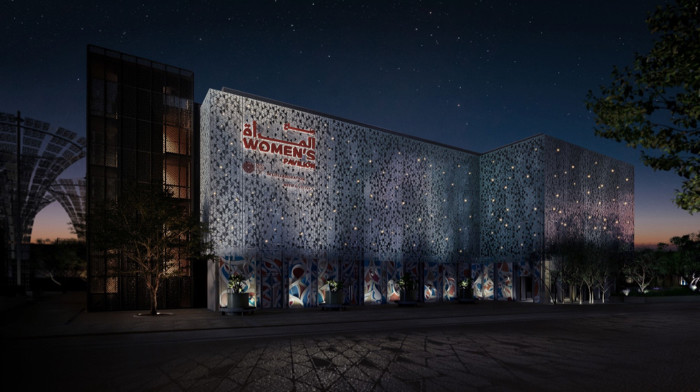 Expo 2020 Dubai Womens Pavilion Nighttime render