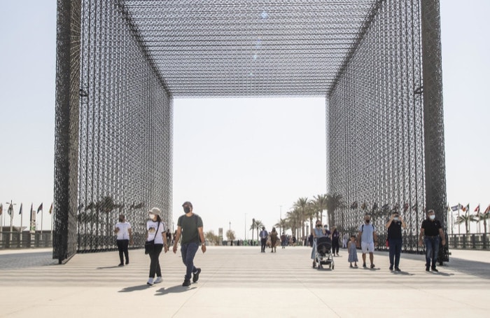 Visitors arriving on the opening day of Expo 2020 Dubai_Web Image_m1748