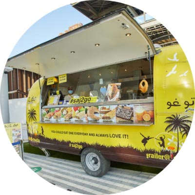 Food truck at Expo 2020