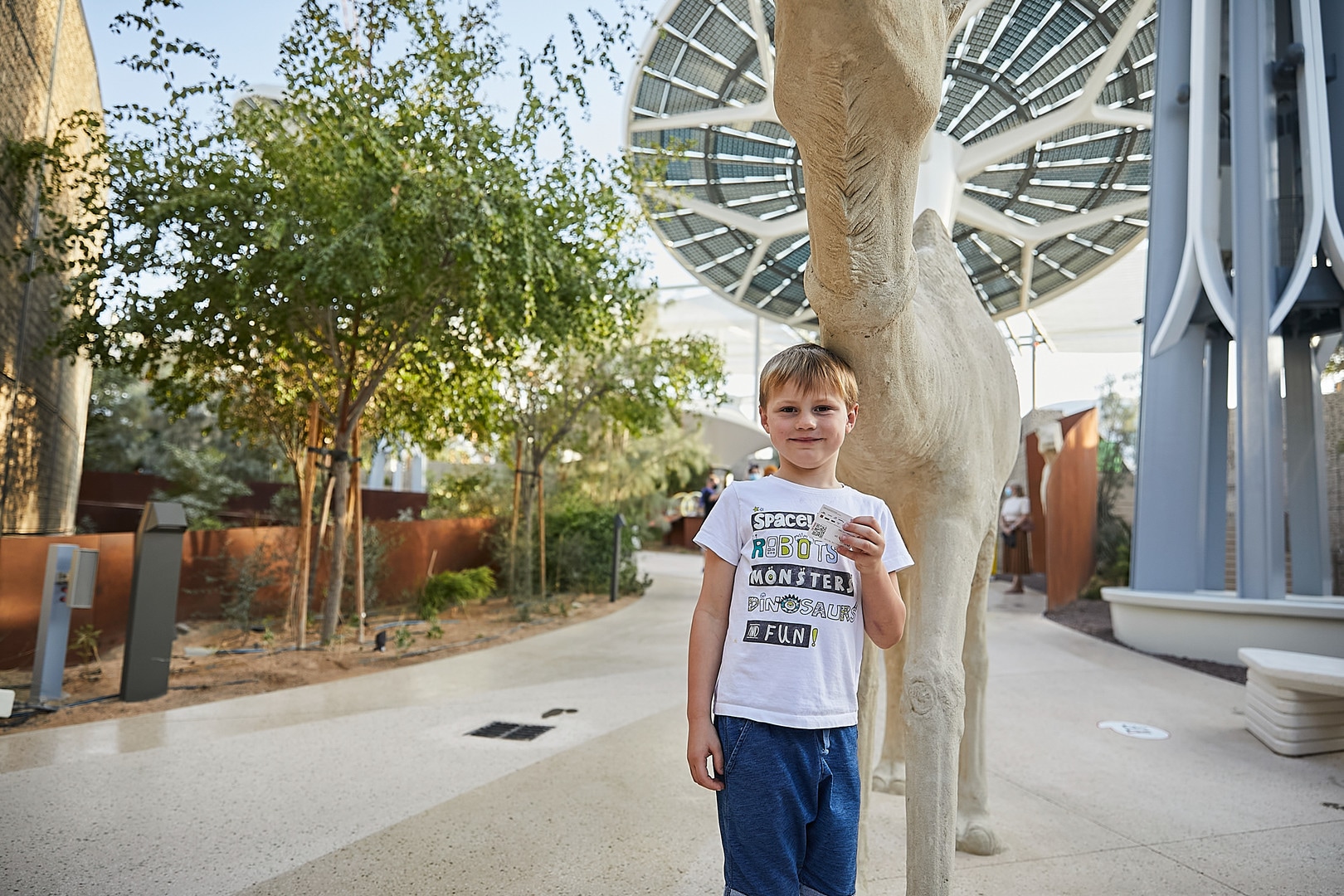 Cute boy posing at Terra