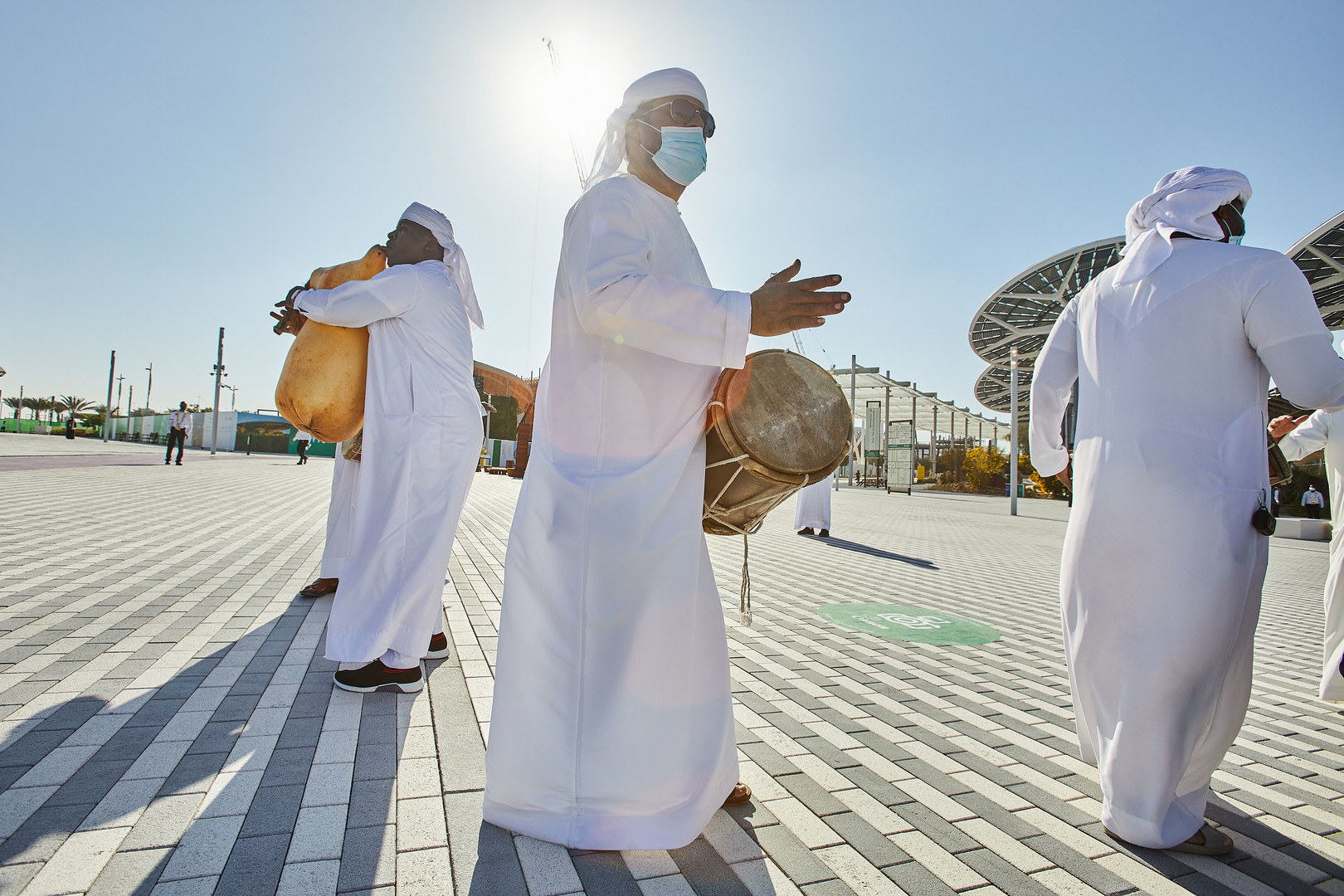Traditional Emirati performers