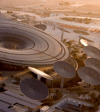 Aerial view of Sustainability Pavilion  