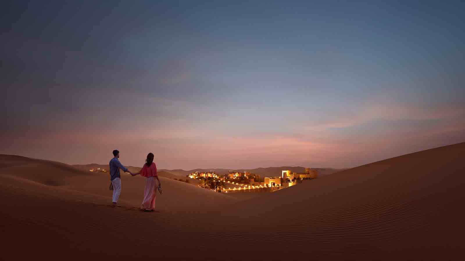 Couple in the dessert